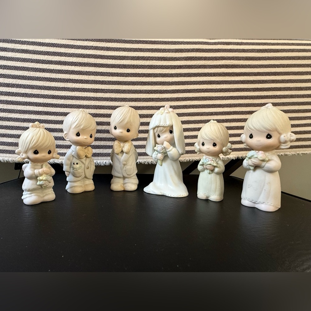 Precious Moments Complete Wedding Party Porcelain Figurines